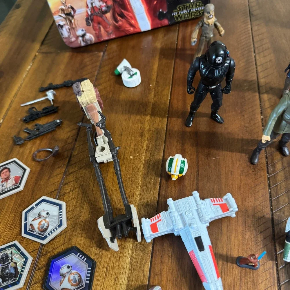 Star Wars Figures Lot The Force Awakens Vehicles Accessories Lunch  Box 28 Piece